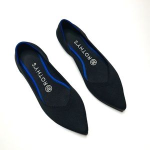 Rothy’s Black The Point Flats 6.5